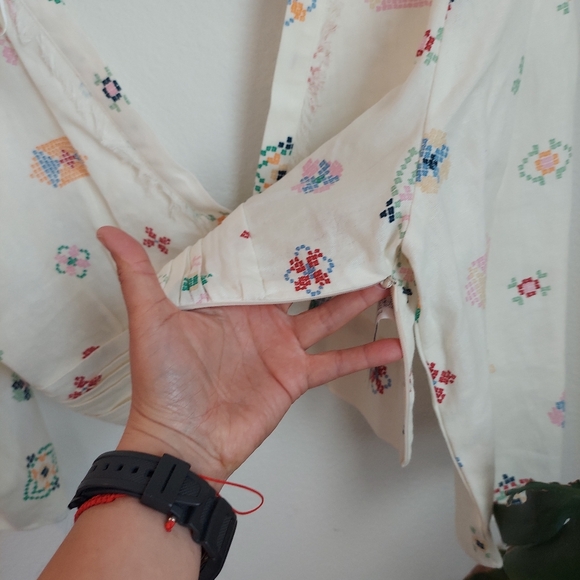 Zara linen blend top size L - Picture 10 of 11